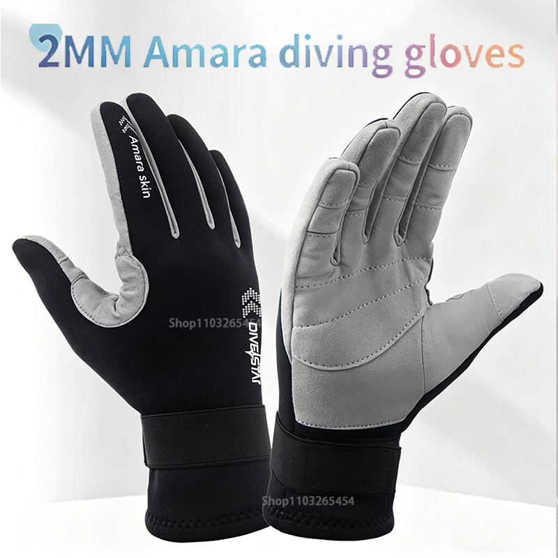 Fishing Gloves - New 2mm Neoprene Diving Gloves Non-slip