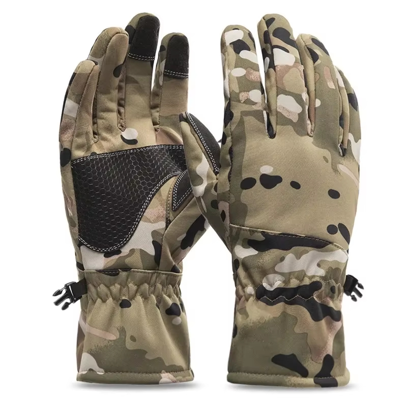 Fishing Gloves - Tactics Outdoors Camouflage Hunting Warm Non-Slip