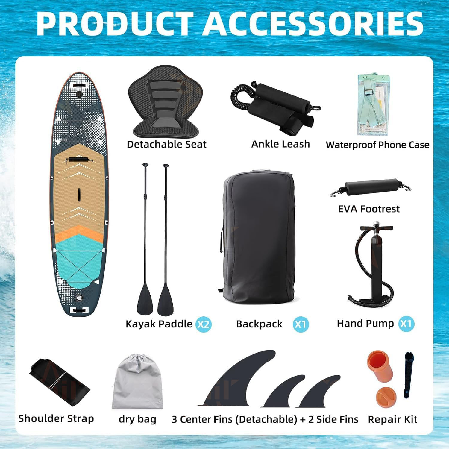 Multi-Purpose Inflatable Stand - Fishing Backpack recension och pris