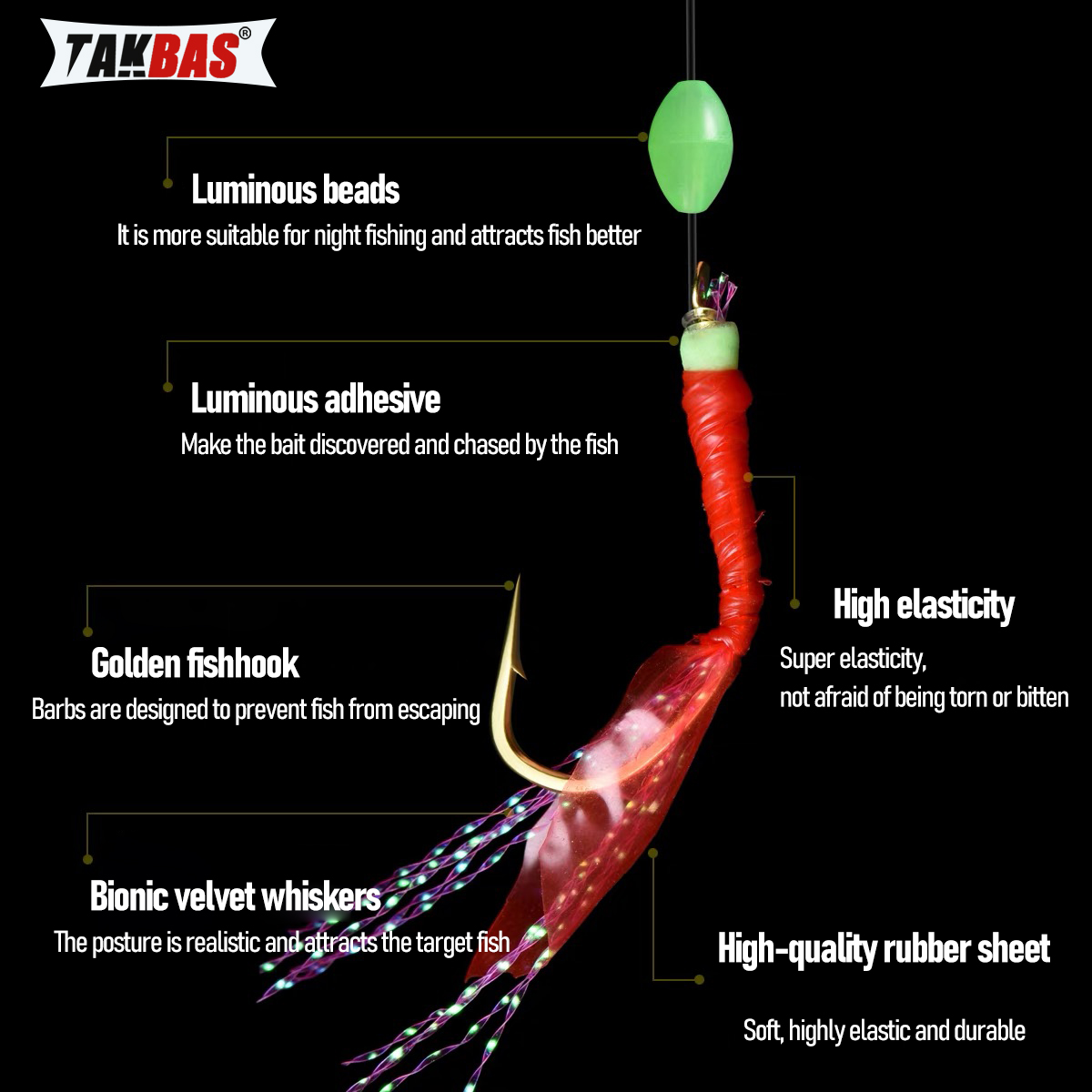 8Packs Sabiki Bait Rig Size 4- - Fishing Belt recension och pris