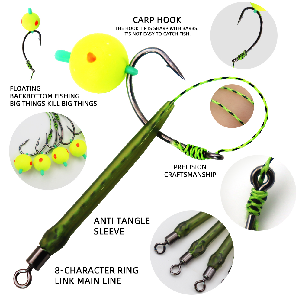 ZYZHE 5pcs/Bag Carp Fishing Ri - Fishing Belt recension och pris