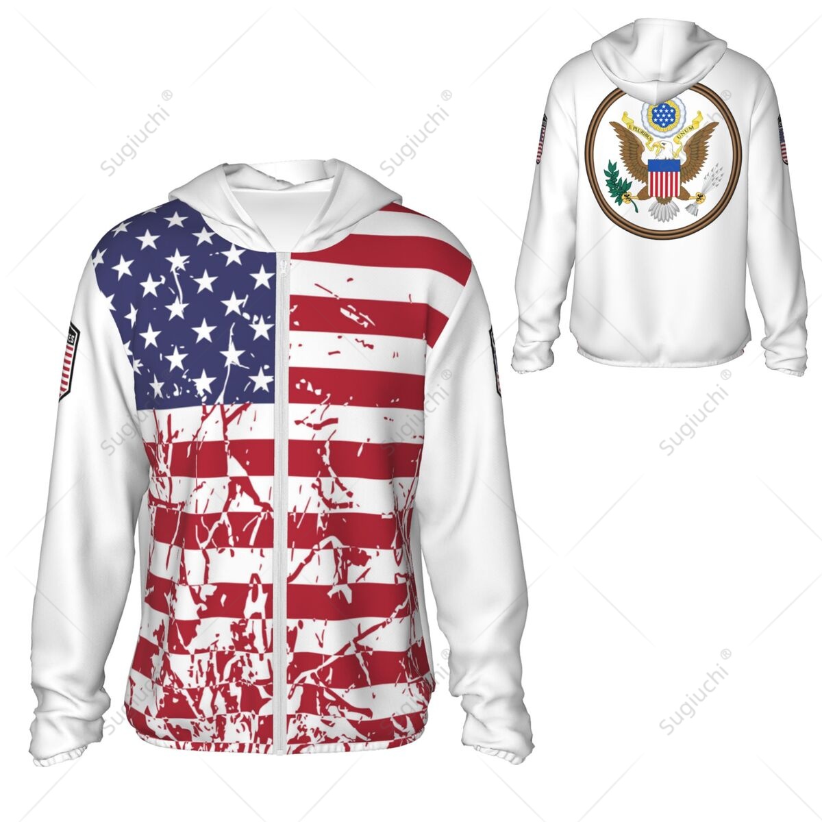 United States Flag Sun Protect - Fishing Hoodie recension och pris